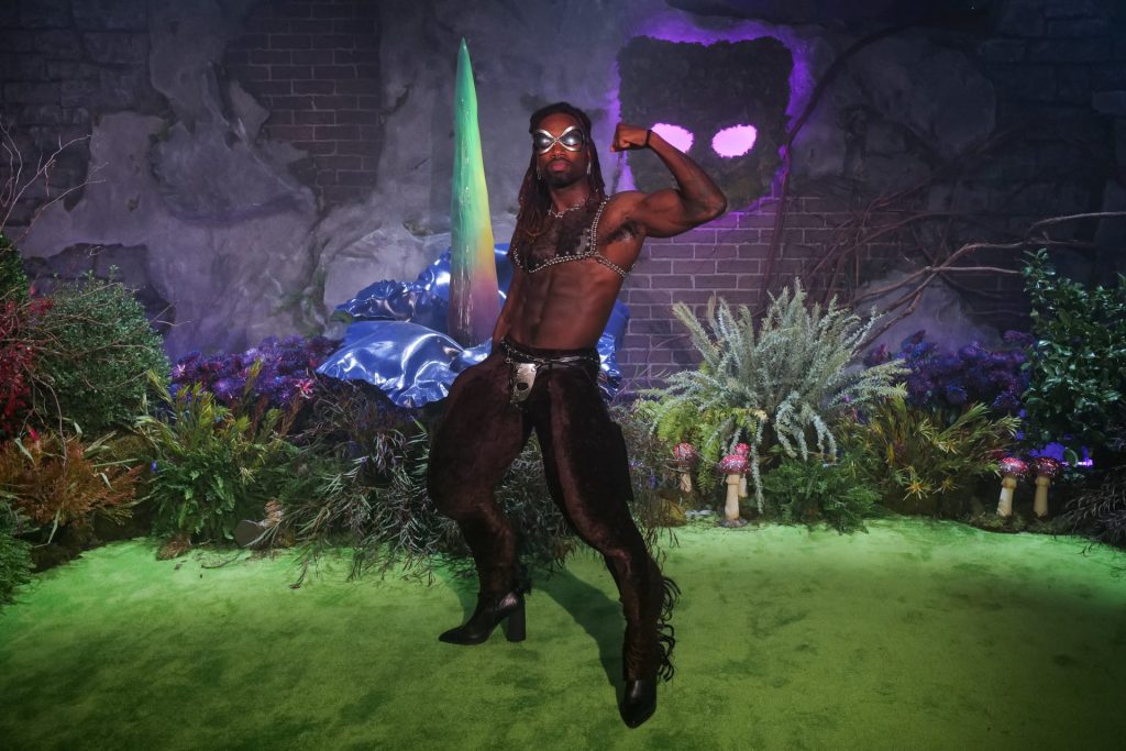 Amir Morris in Chris Habana Collection Grindr Pleasure Ball The Garden of Otherworldly Delights Madison McGaw BFA8