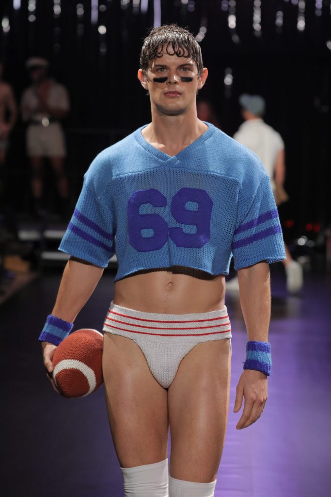 Look 15 Jock Grindr x Rainbow Wool I Wool Survive Designed by Michael Schmidt