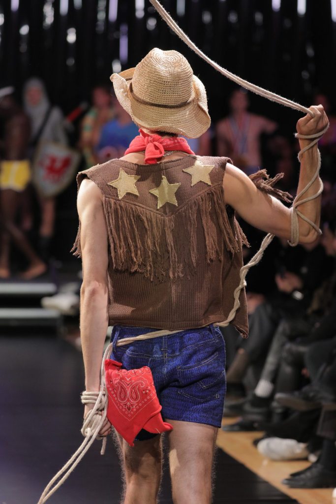 Look 22 Cowboy Grindr x Rainbow Wool I Wool Survive Designed by Michael Schmidt