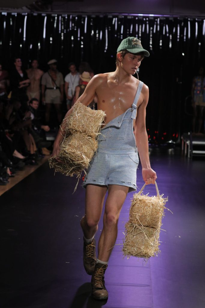 Look 23 Farmhand Grindr x Rainbow Wool I Wool Survive Designed by Michael Schmidt