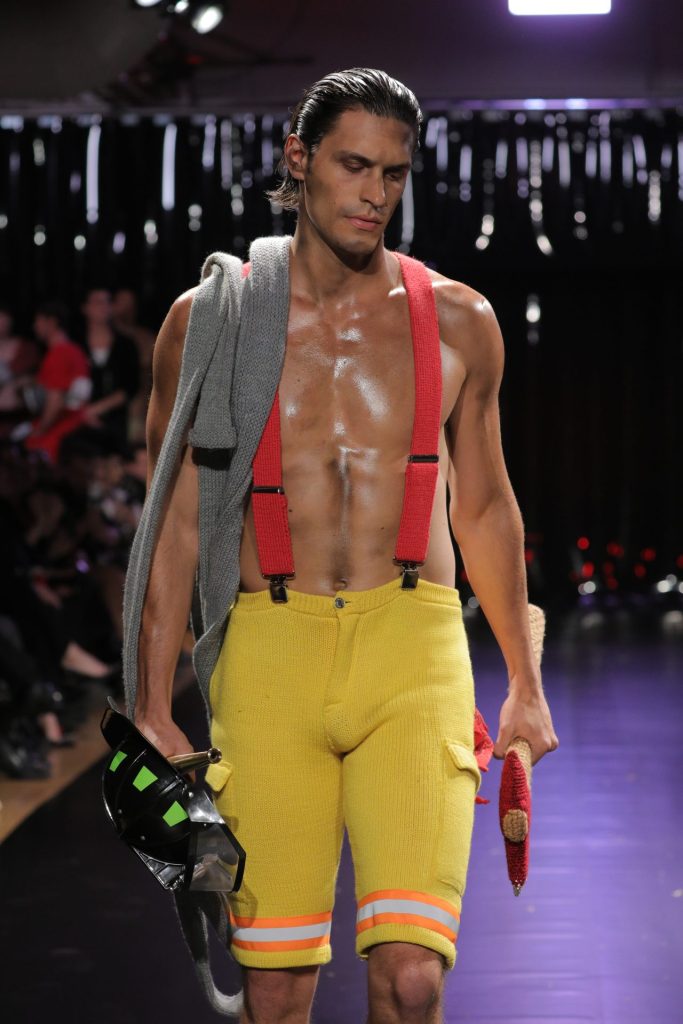 Look 31 Fireman Grindr x Rainbow Wool I Wool Survive Designed by Michael Schmidt