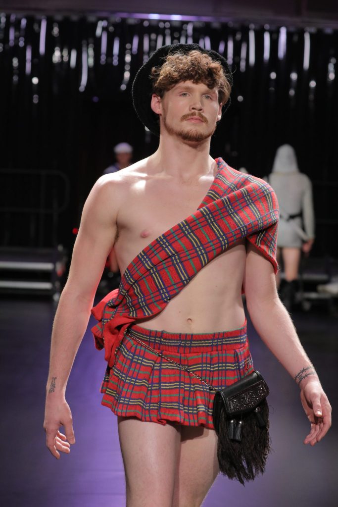 Look 4 Scotsman Grindr x Rainbow Wool I Wool Survive Designed by Michael Schmidt