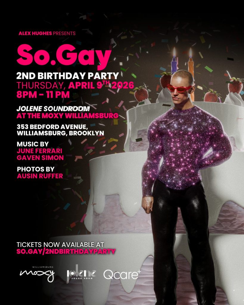 So.Gay 2nd Birthday Party Flyers