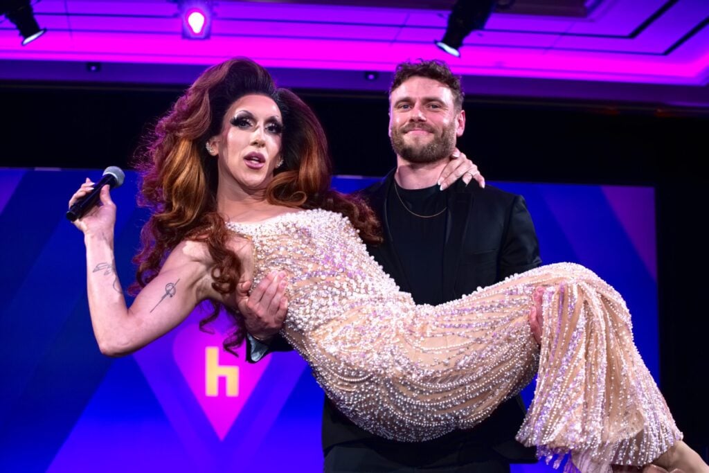 Marti Gould Cummings and Gus Kenworthy Credit Katie Mollison