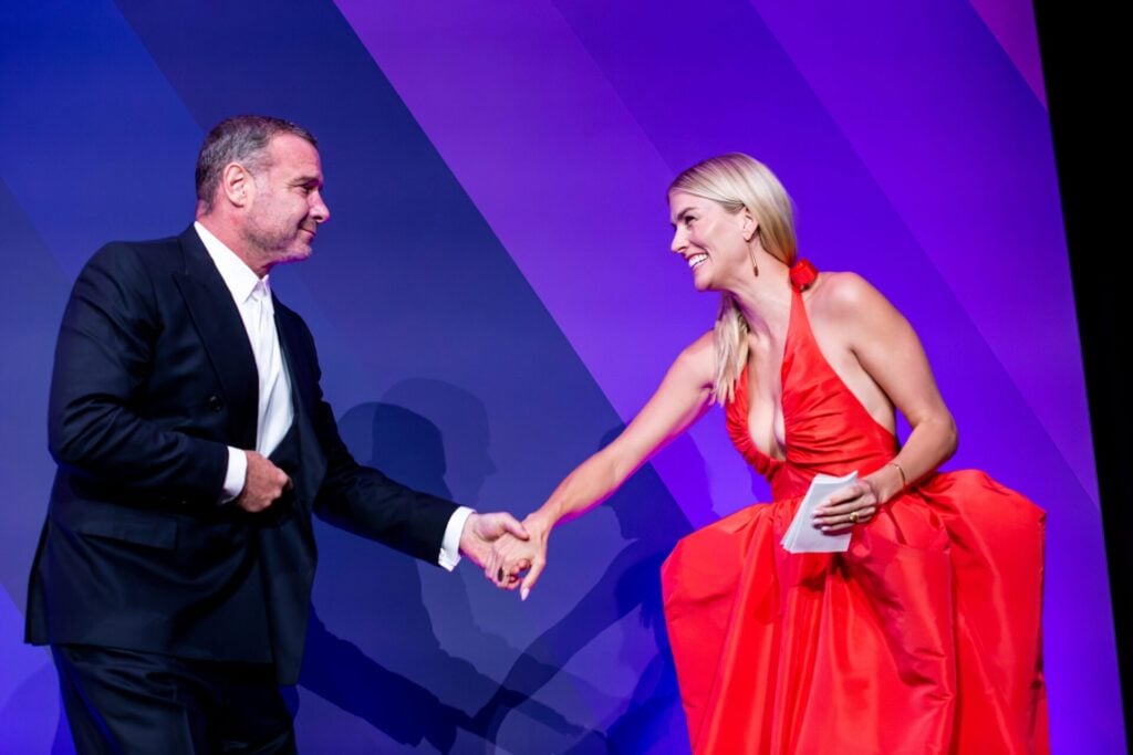 Taylor and Liev Schreiber Credit Katie Mollison