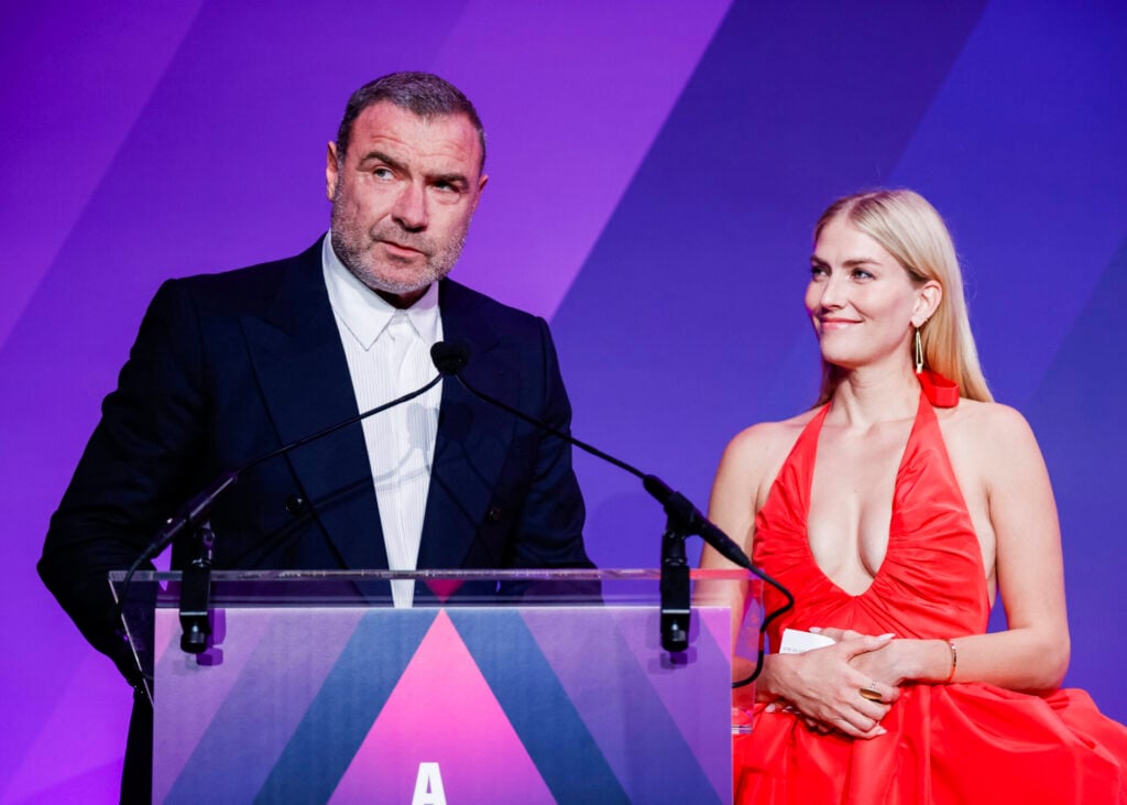 Taylor and Liev Schreiber Credit Quadir Moore BFA.com